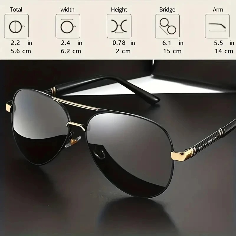 1/2PCS Retro Polarized Sunglas - Metal Photo Panel review and price
