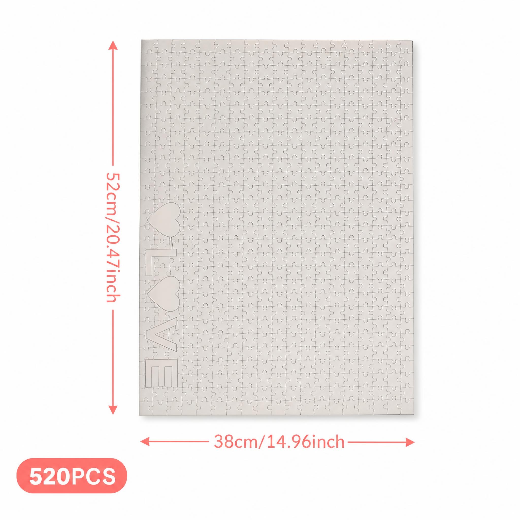 520 PCS Pure White Solid Color - Puzzle Blank White review and price