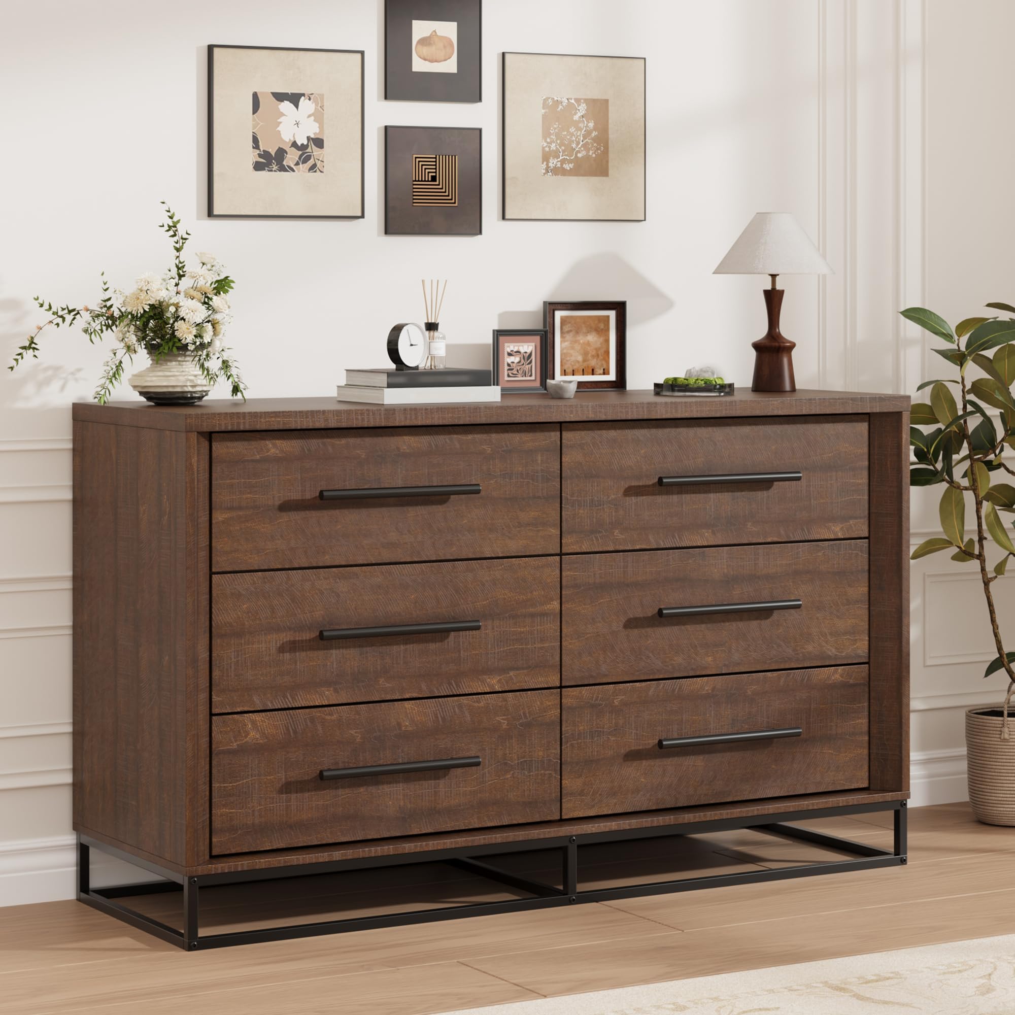 6 Drawer Dresser for Bedroom,  - Metal Photo Panel review and price